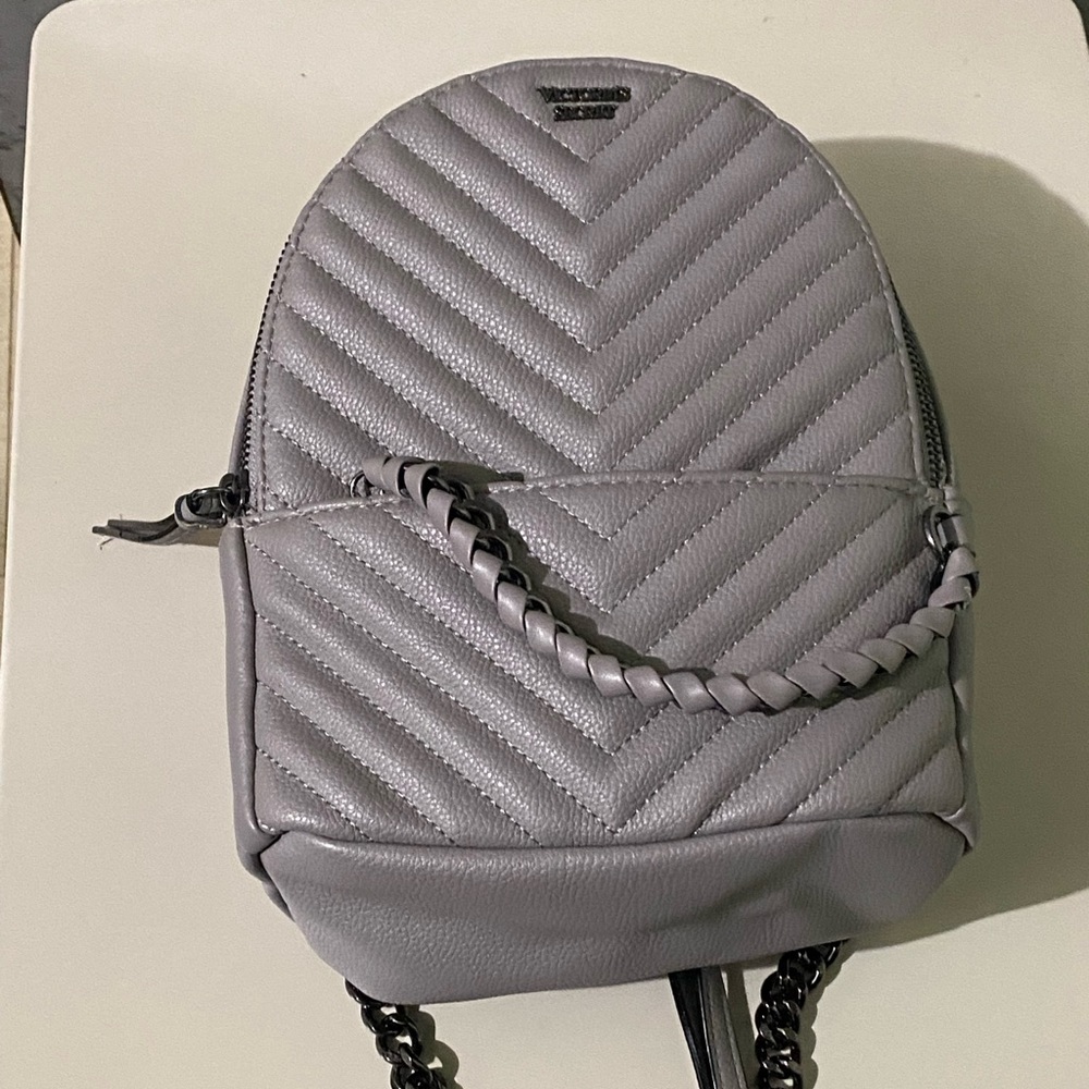 Victoria secret grey little backpack